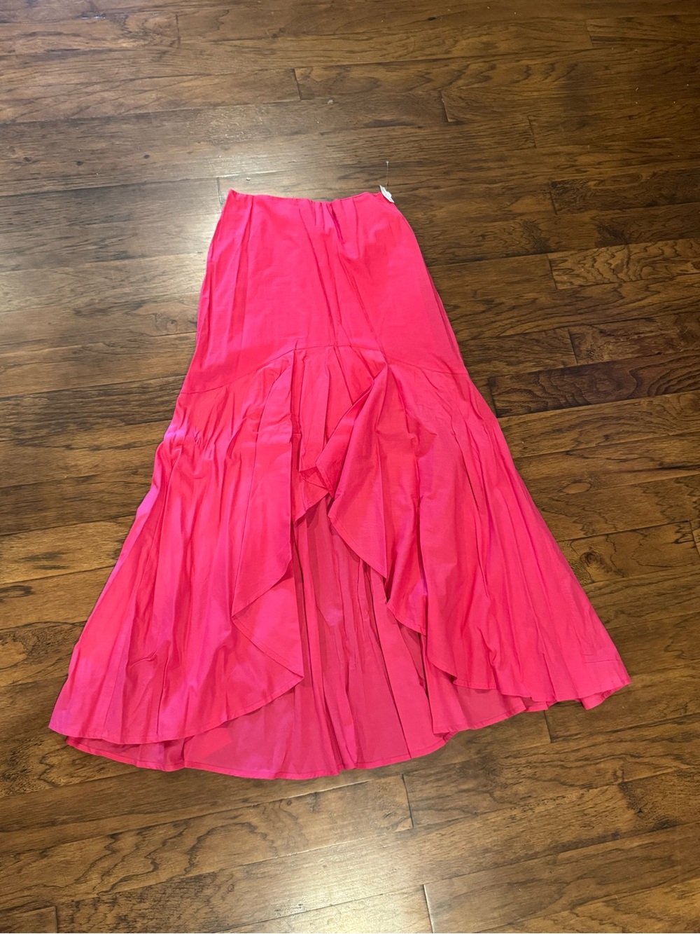 Versona Hot Pink High-Low Ruffle Skirt